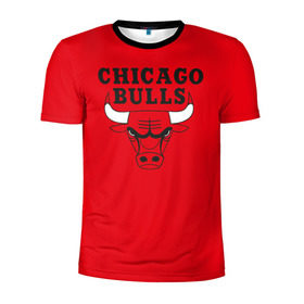 Мужская футболка 3D спортивная с принтом Chicago Bulls в Тюмени, 100% полиэстер с улучшенными характеристиками | приталенный силуэт, круглая горловина, широкие плечи, сужается к линии бедра | bulls | chicago | chicago bulls | nba | баскетбол | буллз | нба | чикаго буллз