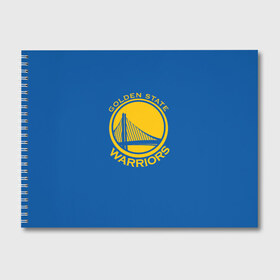 Альбом для рисования с принтом Golden State Warriors в Тюмени, 100% бумага
 | матовая бумага, плотность 200 мг. | golden state | golden state warriors | nba | warriors | баскетбол | голден стэйт | нба | уорриорз