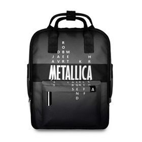 Женский рюкзак 3D с принтом Участники группы Metallica в Тюмени, 100% полиэстер | лямки с регулируемой длиной, сверху ручки, чтобы рюкзак нести как сумку. Основное отделение закрывается на молнию, как и внешний карман. Внутри два дополнительных кармана, один из которых закрывается на молнию. По бокам два дополнительных кармашка, куда поместится маленькая бутылочка
 | metallica | группа | джеймс хэтфилд | кирк хэмметт | ларс ульрих | метал | металика | металлика | миталика | музыка | роберт трухильо | рок | трэш | трэшметал | хард | хардрок | хеви | хевиметал
