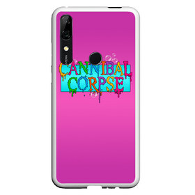 Чехол для Honor P Smart Z с принтом Cannibal Corpse в Тюмени, Силикон | Область печати: задняя сторона чехла, без боковых панелей | band | cannibal corpse | fun | logo | metal | music | rock | группа | детский | метал | музыка | прикол | розовый | рок