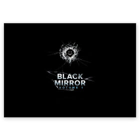 Поздравительная открытка с принтом Black mirror в Тюмени, 100% бумага | плотность бумаги 280 г/м2, матовая, на обратной стороне линовка и место для марки
 | 