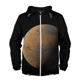 Мужская ветровка 3D с принтом Марс в Тюмени, 100% полиэстер | подол и капюшон оформлены резинкой с фиксаторами, два кармана без застежек по бокам, один потайной карман на груди | elon musk | space x | spacex | будущее | вселенная | вулкан | долина | илон маск | космические | космос | красная планета | кратер | маринер | марсиане | марсианин | небес | новый дом | путешествия | роскосмос