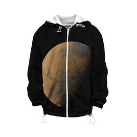 Детская куртка 3D с принтом Марс в Тюмени, 100% полиэстер | застежка — молния, подол и капюшон оформлены резинкой с фиксаторами, по бокам — два кармана без застежек, один потайной карман на груди, плотность верхнего слоя — 90 г/м2; плотность флисового подклада — 260 г/м2 | Тематика изображения на принте: elon musk | space x | spacex | будущее | вселенная | вулкан | долина | илон маск | космические | космос | красная планета | кратер | маринер | марсиане | марсианин | небес | новый дом | путешествия | роскосмос