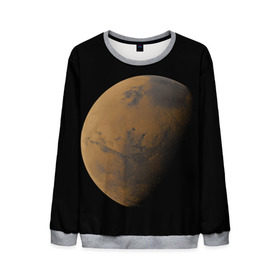 Мужской свитшот 3D с принтом Марс в Тюмени, 100% полиэстер с мягким внутренним слоем | круглый вырез горловины, мягкая резинка на манжетах и поясе, свободная посадка по фигуре | elon musk | space x | spacex | будущее | вселенная | вулкан | долина | илон маск | космические | космос | красная планета | кратер | маринер | марсиане | марсианин | небес | новый дом | путешествия | роскосмос