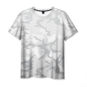 Мужская футболка 3D с принтом Lite Camouflage Lines в Тюмени, 100% полиэфир | прямой крой, круглый вырез горловины, длина до линии бедер | black | camo | camouflage | milk | блэк | брызги | звезда | камо | камуфляж | милк | текстура | узор