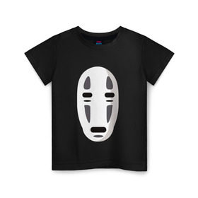Детская футболка хлопок с принтом Безликий Бог Каонаси_2 в Тюмени, 100% хлопок | круглый вырез горловины, полуприлегающий силуэт, длина до линии бедер | аниме | миядзаки | унесенные призраками