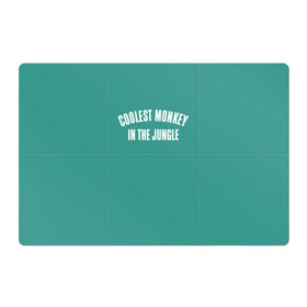 Магнитный плакат 3Х2 с принтом Coolest monkey in the jungle в Тюмени, Полимерный материал с магнитным слоем | 6 деталей размером 9*9 см | blackface | блэкфэйс | в джунглях | крутая | обезьяна | самая крутая обезьяна