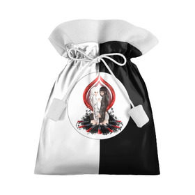 Подарочный 3D мешок с принтом Kurona & Nashiro (Tokyo Ghoul) в Тюмени, 100% полиэстер | Размер: 29*39 см | Тематика изображения на принте: kurona yasuhisa | nashiro yasuhisa | курона ясухиса | наширо ясухиса