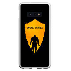 Чехол для Samsung S10E с принтом Dark Souls в Тюмени, Силикон | Область печати: задняя сторона чехла, без боковых панелей | dark | souls | дракон | души | игра | лордран | темные
