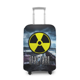 Чехол для чемодана 3D с принтом S.T.A.L.K.E.R. - КРИСТИНА в Тюмени, 86% полиэфир, 14% спандекс | двустороннее нанесение принта, прорези для ручек и колес | радиация | сталкер