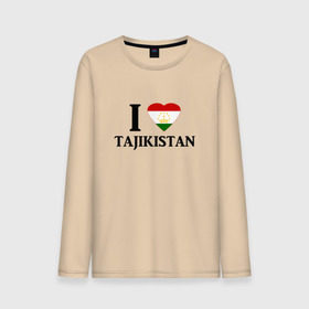 Мужской лонгслив хлопок с принтом Я люблю Таджикистан в Тюмени, 100% хлопок |  | Тематика изображения на принте: tajik | tajikisan | tj | tjk | таджик | таджики | таджикистан | точикон