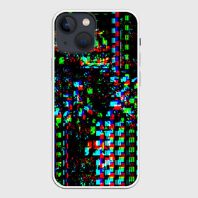 Чехол для iPhone 13 mini с принтом Optical abstract в Тюмени,  |  | глитч | глич | линии | полосы | разноцветный