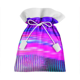 Подарочный 3D мешок с принтом Неоновые линии в Тюмени, 100% полиэстер | Размер: 29*39 см | abstraction | color | optical | pattern | tie dye | абстракция | краска | краски | линии | оптический | паттерн | полосы | психоделика | узор