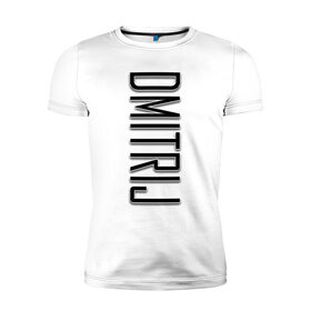 Мужская футболка премиум с принтом Dmitrij-black в Тюмени, 92% хлопок, 8% лайкра | приталенный силуэт, круглый вырез ворота, длина до линии бедра, короткий рукав | 