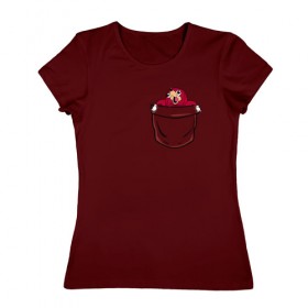 Женская футболка хлопок с принтом Pocket Knuckles в Тюмени, 100% хлопок | прямой крой, круглый вырез горловины, длина до линии бедер, слегка спущенное плечо | 