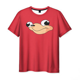 Мужская футболка 3D с принтом Red в Тюмени, 100% полиэфир | прямой крой, круглый вырез горловины, длина до линии бедер | Тематика изображения на принте: knuckles | the way | vr | vrchat | наклз | наклс