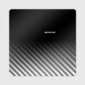 Магнит виниловый Квадрат с принтом AMG в Тюмени, полимерный материал с магнитным слоем | размер 9*9 см, закругленные углы | Тематика изображения на принте: mercedes | марка | машины | мерседес