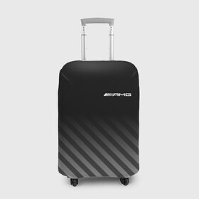 Чехол для чемодана 3D с принтом AMG в Тюмени, 86% полиэфир, 14% спандекс | двустороннее нанесение принта, прорези для ручек и колес | mercedes | марка | машины | мерседес