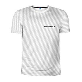 Мужская футболка 3D спортивная с принтом AMG CARBON в Тюмени, 100% полиэстер с улучшенными характеристиками | приталенный силуэт, круглая горловина, широкие плечи, сужается к линии бедра | amg | mercedes | марка | машины | мерседес