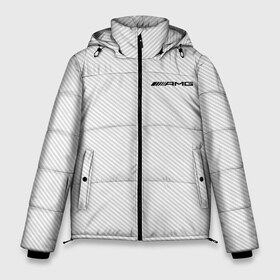Мужская зимняя куртка 3D с принтом AMG CARBON в Тюмени, верх — 100% полиэстер; подкладка — 100% полиэстер; утеплитель — 100% полиэстер | длина ниже бедра, свободный силуэт Оверсайз. Есть воротник-стойка, отстегивающийся капюшон и ветрозащитная планка. 

Боковые карманы с листочкой на кнопках и внутренний карман на молнии. | amg | mercedes | марка | машины | мерседес