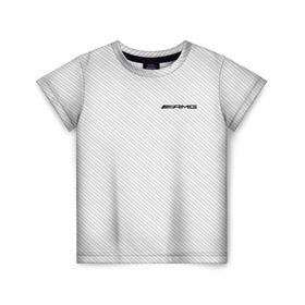 Детская футболка 3D с принтом AMG CARBON в Тюмени, 100% гипоаллергенный полиэфир | прямой крой, круглый вырез горловины, длина до линии бедер, чуть спущенное плечо, ткань немного тянется | amg | mercedes | марка | машины | мерседес