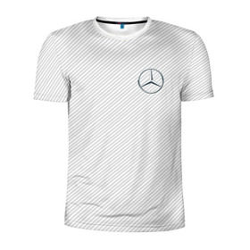 Мужская футболка 3D спортивная с принтом MERCEDES BENZ CARBON в Тюмени, 100% полиэстер с улучшенными характеристиками | приталенный силуэт, круглая горловина, широкие плечи, сужается к линии бедра | amg | mercedes | марка | машины | мерседес