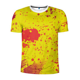 Мужская футболка 3D спортивная с принтом Summer color в Тюмени, 100% полиэстер с улучшенными характеристиками | приталенный силуэт, круглая горловина, широкие плечи, сужается к линии бедра | Тематика изображения на принте: 