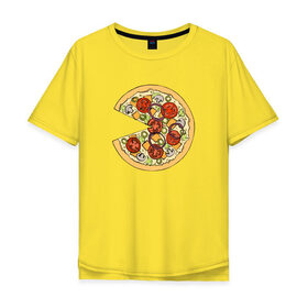 Мужская футболка хлопок Oversize с принтом Вторая половинка в Тюмени, 100% хлопок | свободный крой, круглый ворот, “спинка” длиннее передней части | 