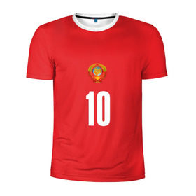 Мужская футболка 3D спортивная с принтом Движение вверх в Тюмени, 100% полиэстер с улучшенными характеристиками | приталенный силуэт, круглая горловина, широкие плечи, сужается к линии бедра | мюнхен | олимпиада 1972 | сборная ссср форма