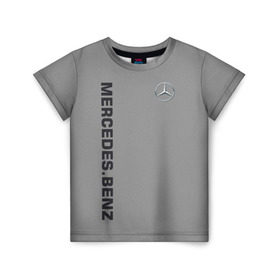 Детская футболка 3D с принтом MERCEDES BENZ VINTAGE в Тюмени, 100% гипоаллергенный полиэфир | прямой крой, круглый вырез горловины, длина до линии бедер, чуть спущенное плечо, ткань немного тянется | mercedes | марка | машины | мерседес