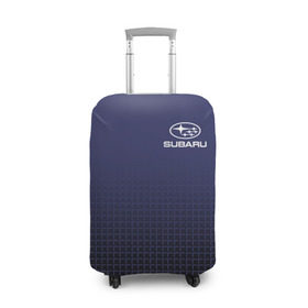 Чехол для чемодана 3D с принтом SUBARU SPORT в Тюмени, 86% полиэфир, 14% спандекс | двустороннее нанесение принта, прорези для ручек и колес | subaru | автомобильные | машины | субару