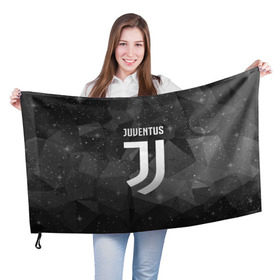 Флаг 3D с принтом Juventus Cosmos в Тюмени, 100% полиэстер | плотность ткани — 95 г/м2, размер — 67 х 109 см. Принт наносится с одной стороны | football | italia | juve | juventus | logo | sport | арт | италия | лига | лого | спорт | текстура | фк | футбол | футбольный клуб | эмблема | ювентус