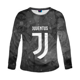 Женский лонгслив 3D с принтом Juventus Cosmos в Тюмени, 100% полиэстер | длинные рукава, круглый вырез горловины, полуприлегающий силуэт | football | italia | juve | juventus | logo | sport | арт | италия | лига | лого | спорт | текстура | фк | футбол | футбольный клуб | эмблема | ювентус