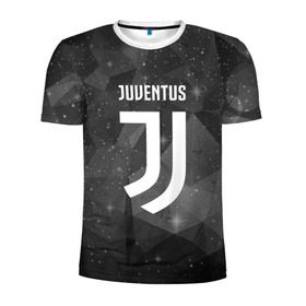 Мужская футболка 3D спортивная с принтом Juventus Cosmos в Тюмени, 100% полиэстер с улучшенными характеристиками | приталенный силуэт, круглая горловина, широкие плечи, сужается к линии бедра | football | italia | juve | juventus | logo | sport | арт | италия | лига | лого | спорт | текстура | фк | футбол | футбольный клуб | эмблема | ювентус