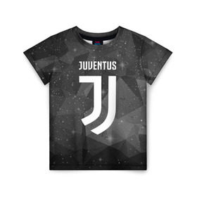 Детская футболка 3D с принтом Juventus Cosmos в Тюмени, 100% гипоаллергенный полиэфир | прямой крой, круглый вырез горловины, длина до линии бедер, чуть спущенное плечо, ткань немного тянется | Тематика изображения на принте: football | italia | juve | juventus | logo | sport | арт | италия | лига | лого | спорт | текстура | фк | футбол | футбольный клуб | эмблема | ювентус