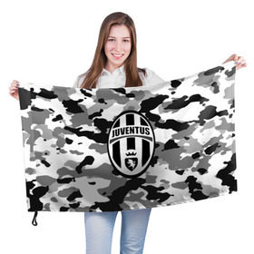 Флаг 3D с принтом FC Juventus Camouflage в Тюмени, 100% полиэстер | плотность ткани — 95 г/м2, размер — 67 х 109 см. Принт наносится с одной стороны | football | italia | juve | juventus | logo | sport | арт | италия | лига | лого | спорт | текстура | фк | футбол | футбольный клуб | эмблема | ювентус