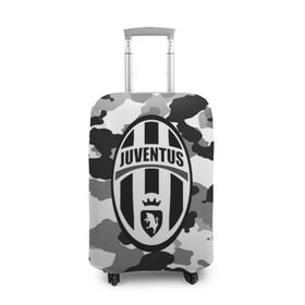 Чехол для чемодана 3D с принтом FC Juventus Camouflage в Тюмени, 86% полиэфир, 14% спандекс | двустороннее нанесение принта, прорези для ручек и колес | football | italia | juve | juventus | logo | sport | арт | италия | лига | лого | спорт | текстура | фк | футбол | футбольный клуб | эмблема | ювентус