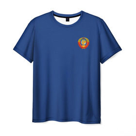 Мужская футболка 3D с принтом Олимпиада - 72 в Тюмени, 100% полиэфир | прямой крой, круглый вырез горловины, длина до линии бедер | 1972 | александр белов | баскетбол | герб | движение вверх | мюнхен | олимпиада | победа | советский союз | спорт