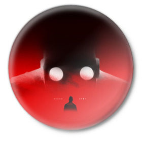 Значок с принтом Хаски Крот в Тюмени,  металл | круглая форма, металлическая застежка в виде булавки | Тематика изображения на принте: rap | дмитрий кузнецов | рэп | рэпер | хаски