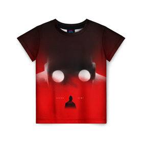 Детская футболка 3D с принтом Хаски Крот в Тюмени, 100% гипоаллергенный полиэфир | прямой крой, круглый вырез горловины, длина до линии бедер, чуть спущенное плечо, ткань немного тянется | rap | дмитрий кузнецов | рэп | рэпер | хаски