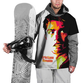 Накидка на куртку 3D с принтом Cristiano Ronaldo в Тюмени, 100% полиэстер |  | real madrid | криштиану | реал мадрид | роналду