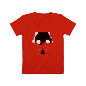 Детская футболка хлопок с принтом Крот в Тюмени, 100% хлопок | круглый вырез горловины, полуприлегающий силуэт, длина до линии бедер | Тематика изображения на принте: rap | дмитрий кузнецов | рэп | рэпер | хаски