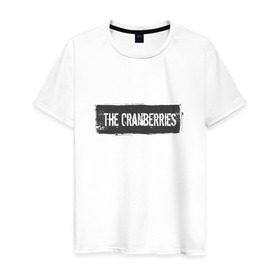 Мужская футболка хлопок с принтом The Сranberries в Тюмени, 100% хлопок | прямой крой, круглый вырез горловины, длина до линии бедер, слегка спущенное плечо. | cranberries | долорес о риордан | крэнберри