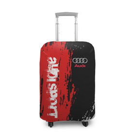 Чехол для чемодана 3D с принтом AUDI SPORT в Тюмени, 86% полиэфир, 14% спандекс | двустороннее нанесение принта, прорези для ручек и колес | audi | aуди | автомобильные
