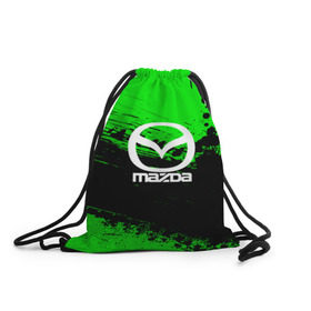 Рюкзак-мешок 3D с принтом Mazda sport в Тюмени, 100% полиэстер | плотность ткани — 200 г/м2, размер — 35 х 45 см; лямки — толстые шнурки, застежка на шнуровке, без карманов и подкладки | 