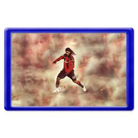 Магнит 45*70 с принтом Ronaldinho в Тюмени, Пластик | Размер: 78*52 мм; Размер печати: 70*45 | Тематика изображения на принте: ronaldinho | роналдиньо | роналдинью | рональдиньо