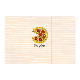 Магнитный плакат 3Х2 с принтом One love, One pizza в Тюмени, Полимерный материал с магнитным слоем | 6 деталей размером 9*9 см | Тематика изображения на принте: 14 февраля | love | pizza | valentine | любовь