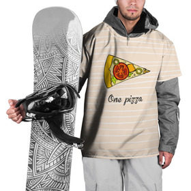 Накидка на куртку 3D с принтом One Love, One Pizza в Тюмени, 100% полиэстер |  | 