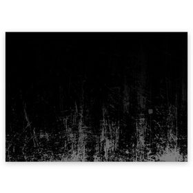 Поздравительная открытка с принтом Black Grunge в Тюмени, 100% бумага | плотность бумаги 280 г/м2, матовая, на обратной стороне линовка и место для марки
 | grunge | абстракция | гранж | черный