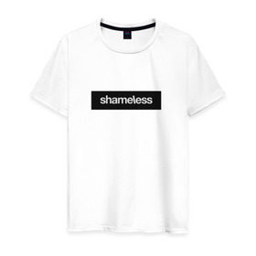 Мужская футболка хлопок с принтом Shameless в Тюмени, 100% хлопок | прямой крой, круглый вырез горловины, длина до линии бедер, слегка спущенное плечо. | Тематика изображения на принте: shameless. | бесстыдники | бесстыжие | бесстыжих